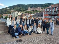 he: Jugendaustausch Eppingen Zichron Yaacov 2018 : Jugendaustausch Eppingen Zichron 2018 Gruppenbild Heidelberg 1 (s)